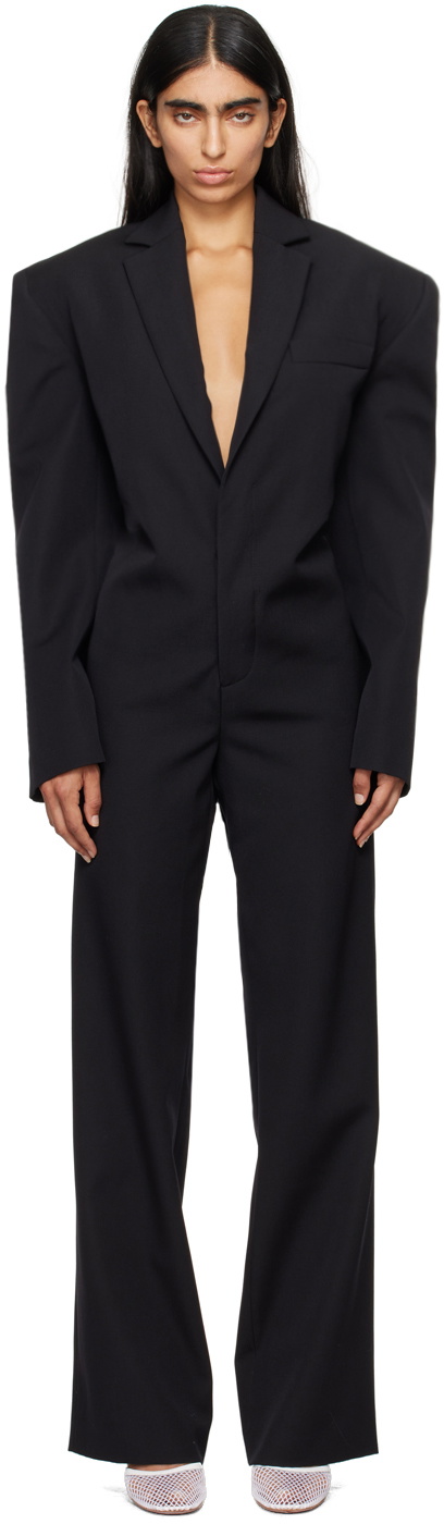 Jean Paul Gaultier Black 'The Lace-Up Suit' Jumpsuit Jean Paul