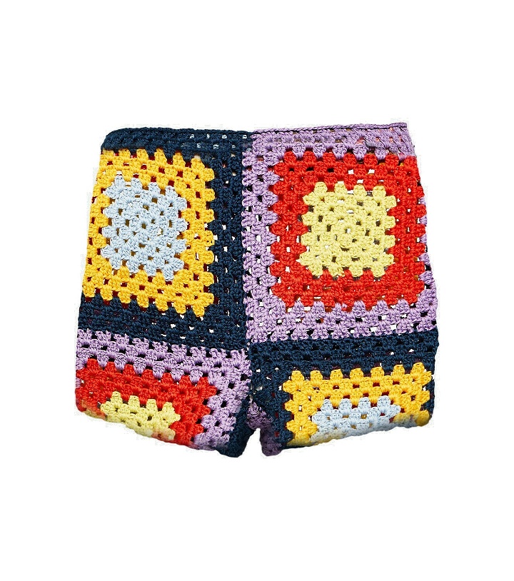 Photo: Marni x No Vacancy Inn crochet cotton shorts