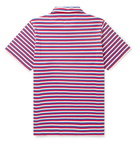 Loewe - Paula's Ibiza Embroidered Striped Cotton Polo Shirt - Red