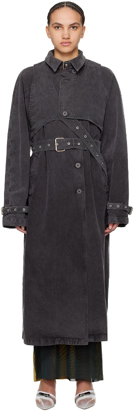Photo: Ottolinger Black Belted Trench coat