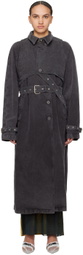 Ottolinger Black Belted Trench coat