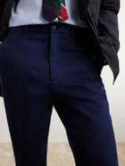 Dunhill - Straight-Leg Cotton-Blend Twill Trousers - Blue