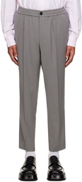 AMI Paris Gray Elasticized Trousers