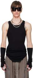 Rick Owens Black Rib Tank Top