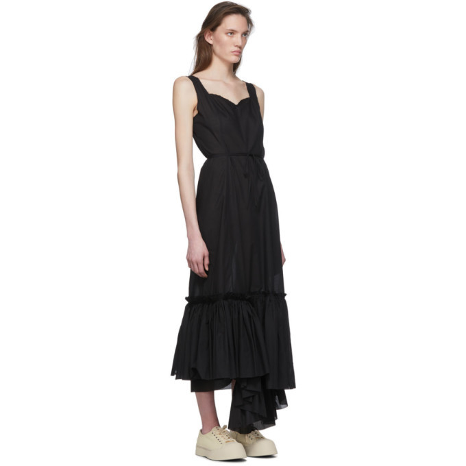 Marni Black Ruffled Long Dress Marni