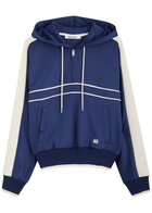 Wales Bonner Mantra Hooded Jersey Sweatshirt Navy