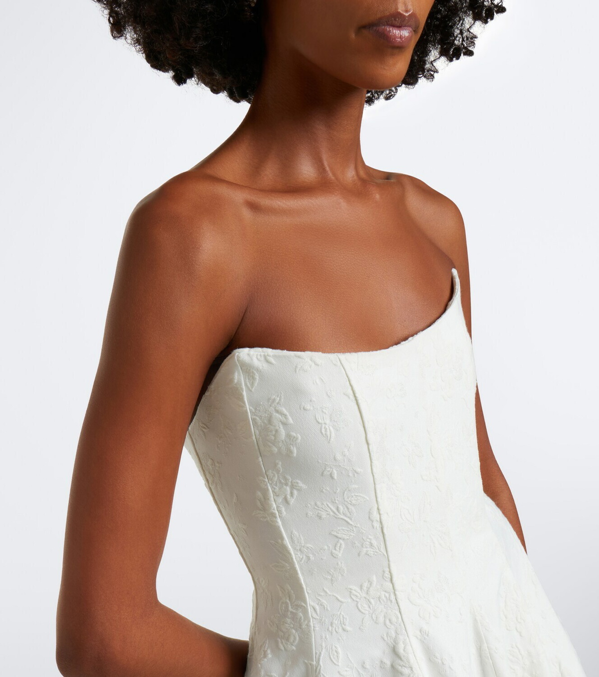 Markarian Bridal Laila jacquard bustier gown