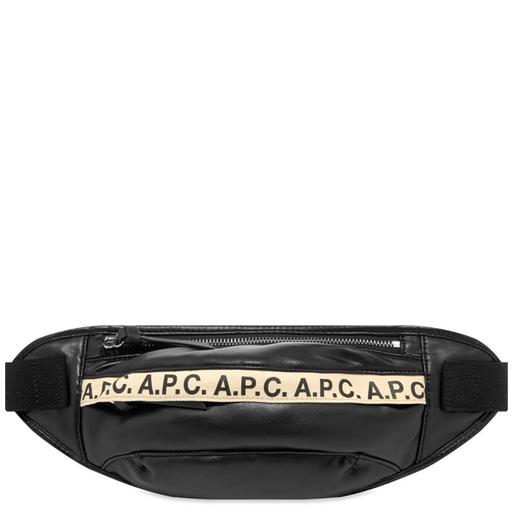 Photo: A.P.C. Faux Leather Repeat Logo Waist Bag
