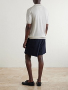 John Smedley - Macloud Knitted Merino Wool Polo Shirt - Neutrals