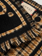 GUCCI - Logo-Intarsia Wool Scarf