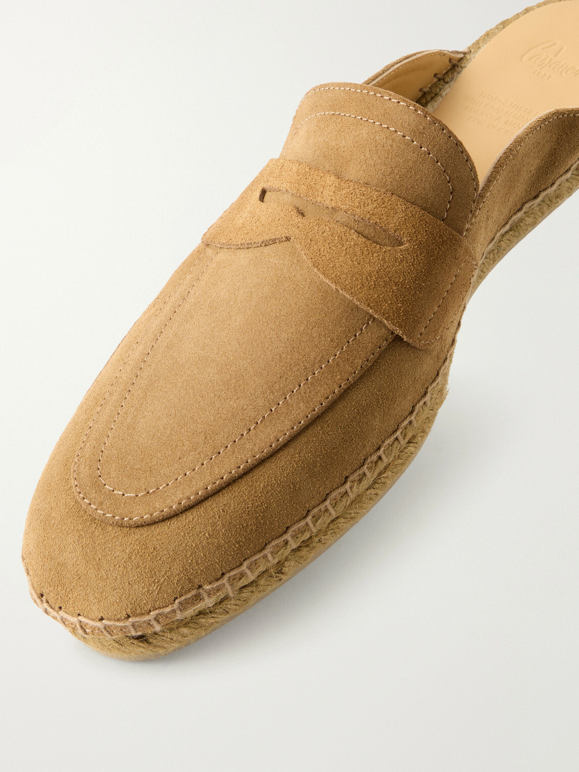 Castañer - Nando Suede Backless Espadrilles - Neutrals