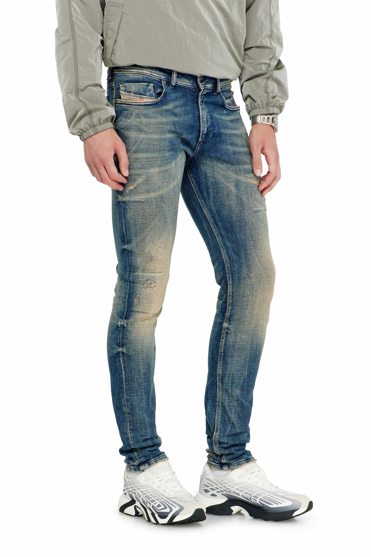 Diesel Skinny Jeans Low Waist 1979 Sleenker - Jeans Mens in Blue