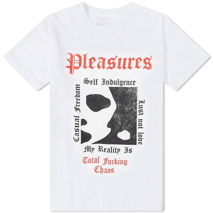 Photo: Pleasures Men's Reality T-Shirt in White