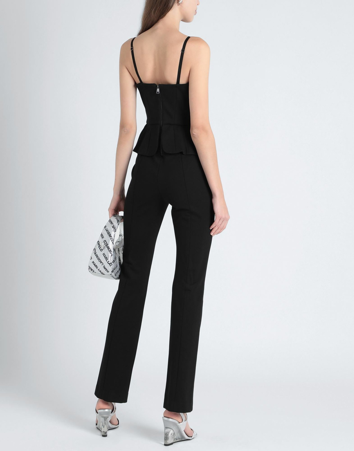 Karl Lagerfeld Womens Jumpsuit in Black