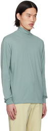 AURALEE SSENSE Exclusive Green Seamless Turtleneck