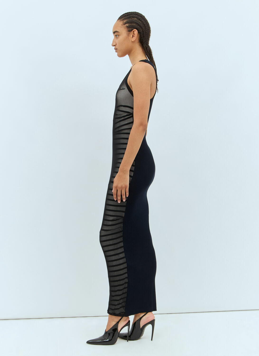 Jean Paul Gaultier Ribbed Mariniere Maxi Dress