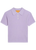 Guest In Residence Shrunken Cashmere Polo Shirt Purple