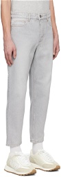 AMI Paris Gray Tapered Jeans