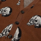 AMIRI Wes Lang Checkered Cardigan in Brown