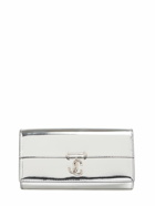 JIMMY CHOO Avenue Mirrored Leather Wallet with Chain