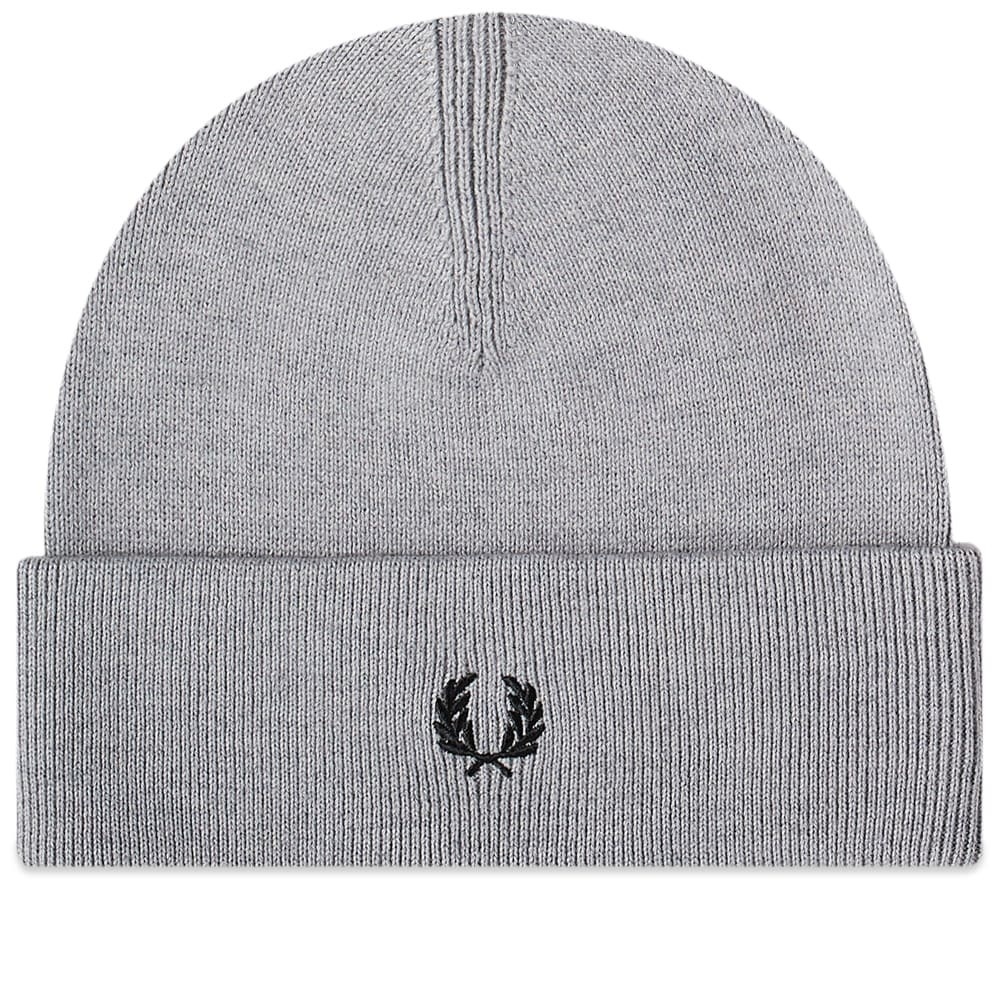 Fred Perry Authentic Men's Merino Wool Beanie in Steel Marl Fred Perry ...