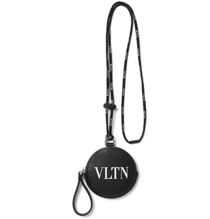 Photo: Valentino - Valentino Garavani Logo-Printed Leather Pouch - Men - Black
