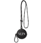 Valentino - Valentino Garavani Logo-Printed Leather Pouch - Men - Black