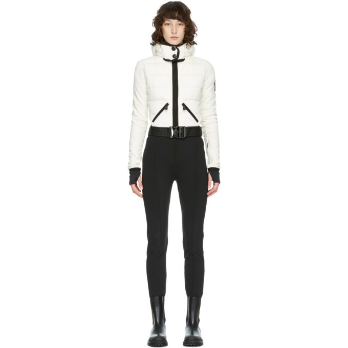 Photo: Moncler Grenoble Black and White Down Belted Jumpsuit