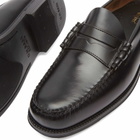 Bass Weejuns Men's Easy Weejun Larson Penny Loafer in Black Leather