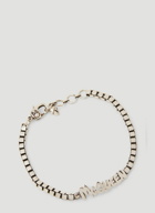 Graffiti Logo Bracelet in Silver