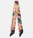 Etro Printed silk twill scarf