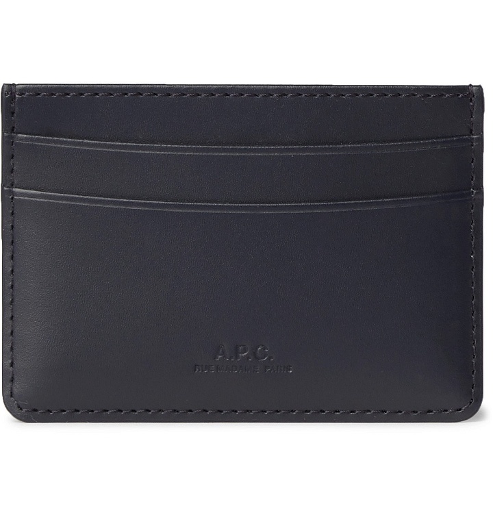 Photo: A.P.C. - Andre Leather Cardholder - Blue