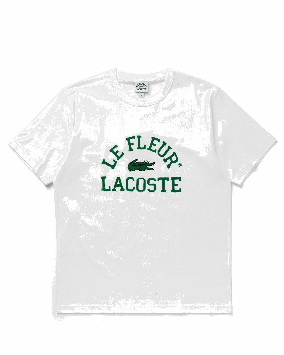 Photo: Lacoste X Le Fleur T Shirt White - Mens - Shortsleeves