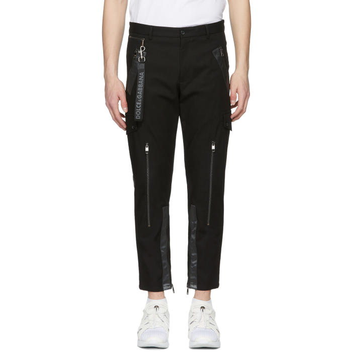 Dolce and Gabbana Black Cargo Pants Dolce & Gabbana