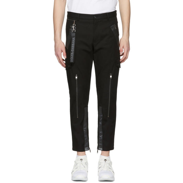 Photo: Dolce and Gabbana Black Cargo Pants