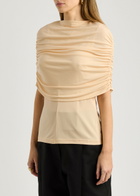 Esse Studios Bonachi Cape-effect Jersey top Cream