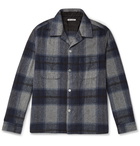 Our Legacy - Heusen Checked Brushed-Flannel Overshirt - Blue