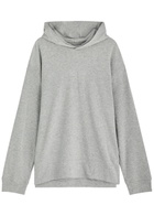 Calvin Klein Logo Hooded Stretch-cotton Sweatshirt Grey