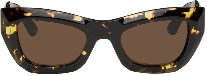 Photo: Bottega Veneta Tortoiseshell Cat-Eye Sunglasses