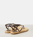 Givenchy 4G Liquid leather espadrille sandals