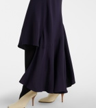 Alaïa Asymmetric halterneck midi dress