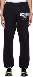 Moschino Black Smiley Edition Lounge Pants