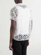 BODE - Primrose Cotton-Lace Shirt - Neutrals