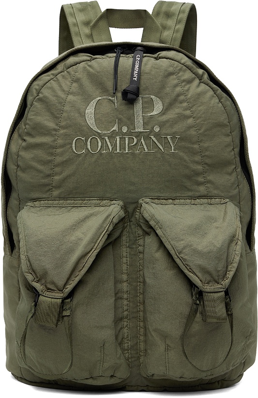 Photo: C.P. Company Khaki Taylon P Backpack