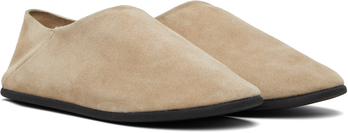 CHRISTEN SSENSE Exclusive Beige Big Bootie Mule Loafers