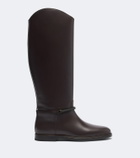 Brunello Cucinelli Monili leather knee-high boots
