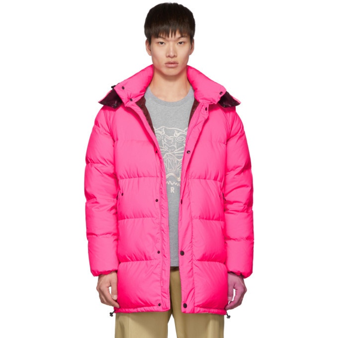 Photo: Kenzo Pink Down Elongated Puffer Jacket