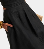 Faithfull Soleil linen maxi skirt