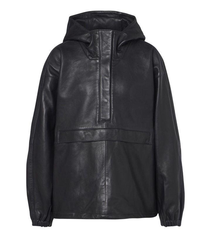 Photo: Róhe Hooded oversized leather jacket