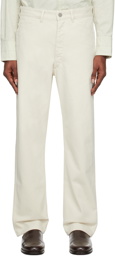LEMAIRE White Curved Jeans